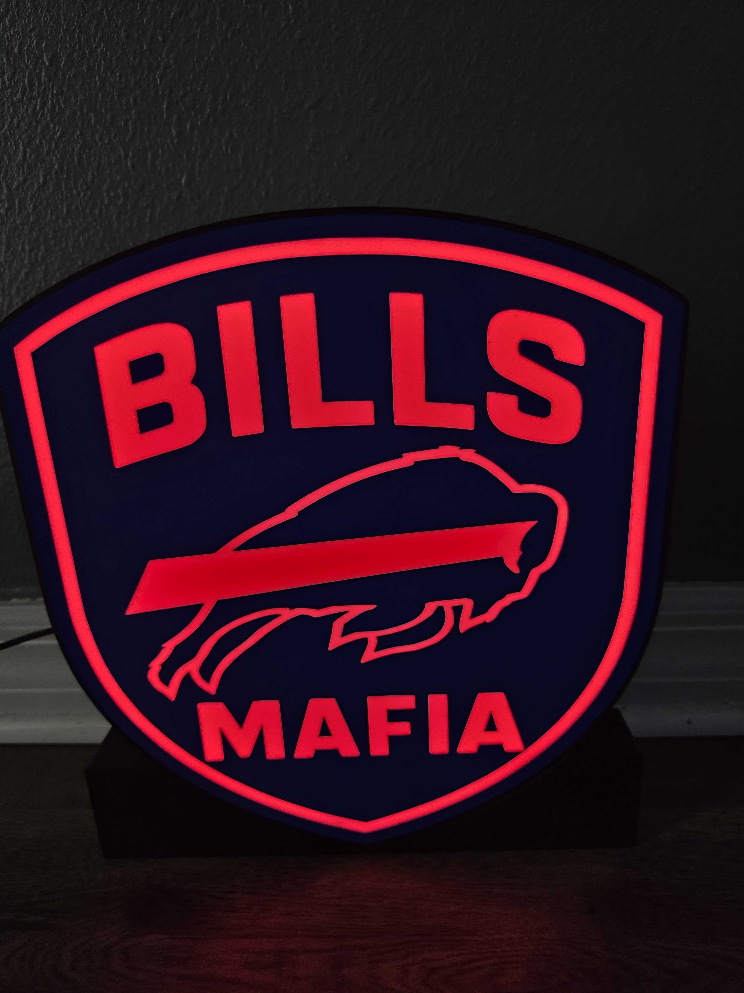 Buffalo Bills Mafia NFL Light Box - Synced to Live Games | Lumealert