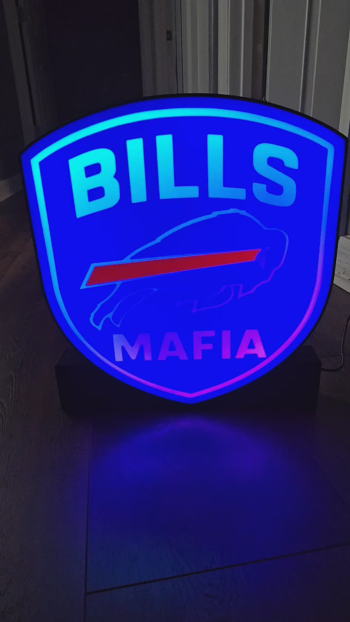 Buffalo Bills Mafia NFL Light Box - Synced to Live Games | Lumealert